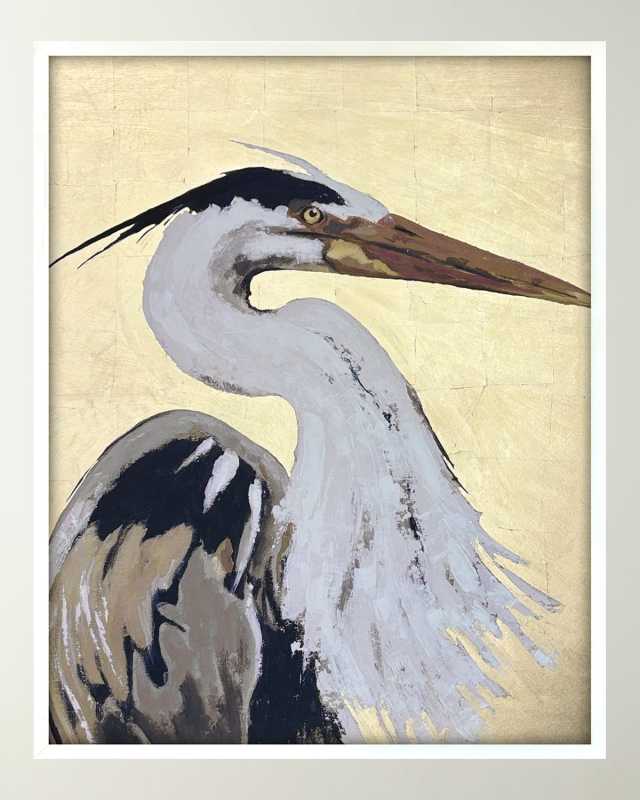 "Heron Beauty" Framed Giclee